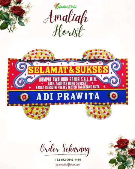 Papan Bunga Ucapan Selamat Malabar
